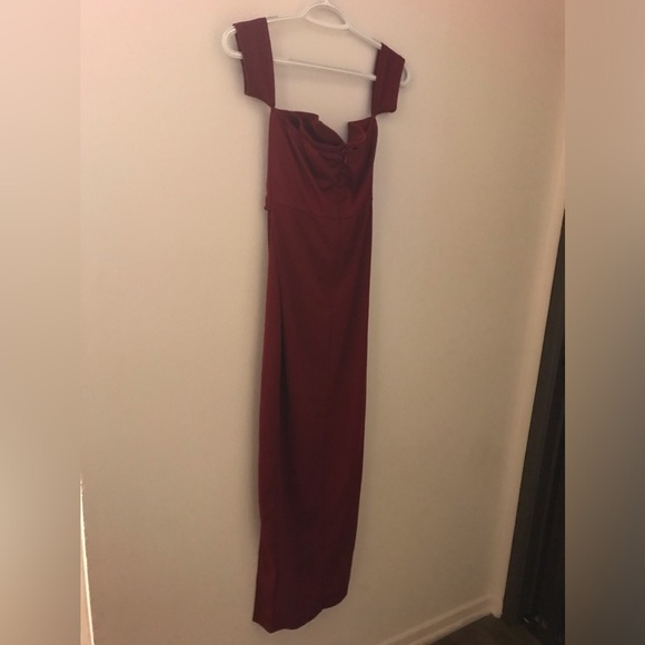 CBR Dresses & Skirts - *3 for 25 Bundle and Save.CBR One Shoulder Burgundy Dress